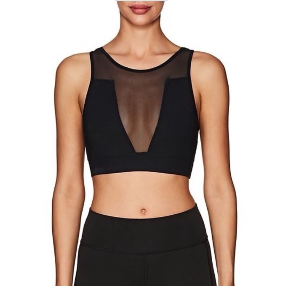 Mesh Sports Bra Yoga Top Workout Gym